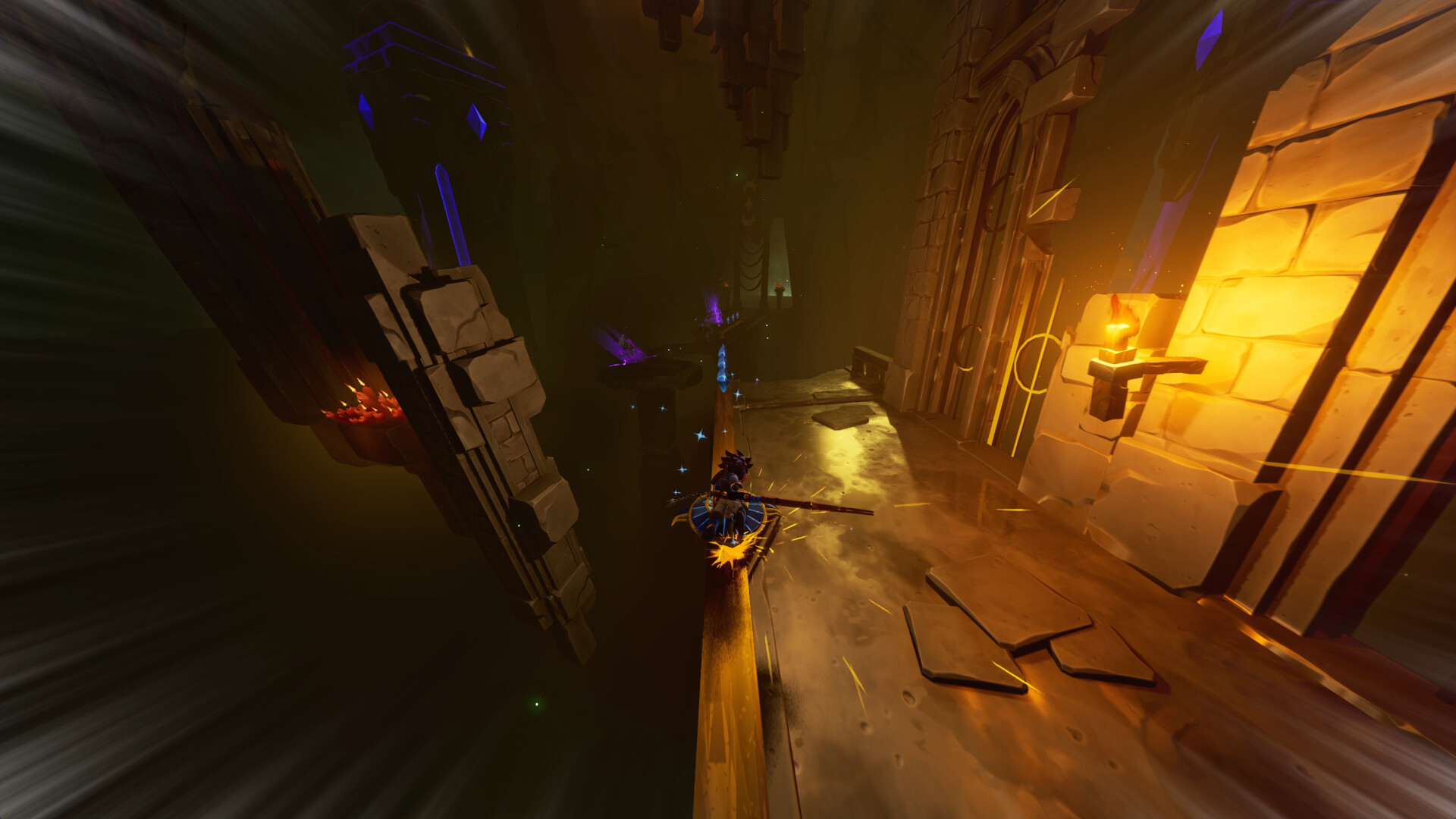 Duskfade screenshot - platforming and the Clock Tower